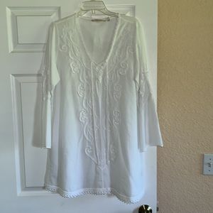 Beautiful embroidery Swim Cover Up